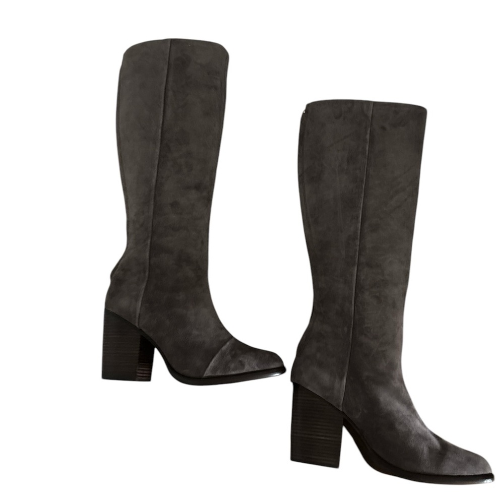 NIB RAG & BONE GENUINE GRANITE SUEDE LEATHER BOOTS - Picture 2 of 8
